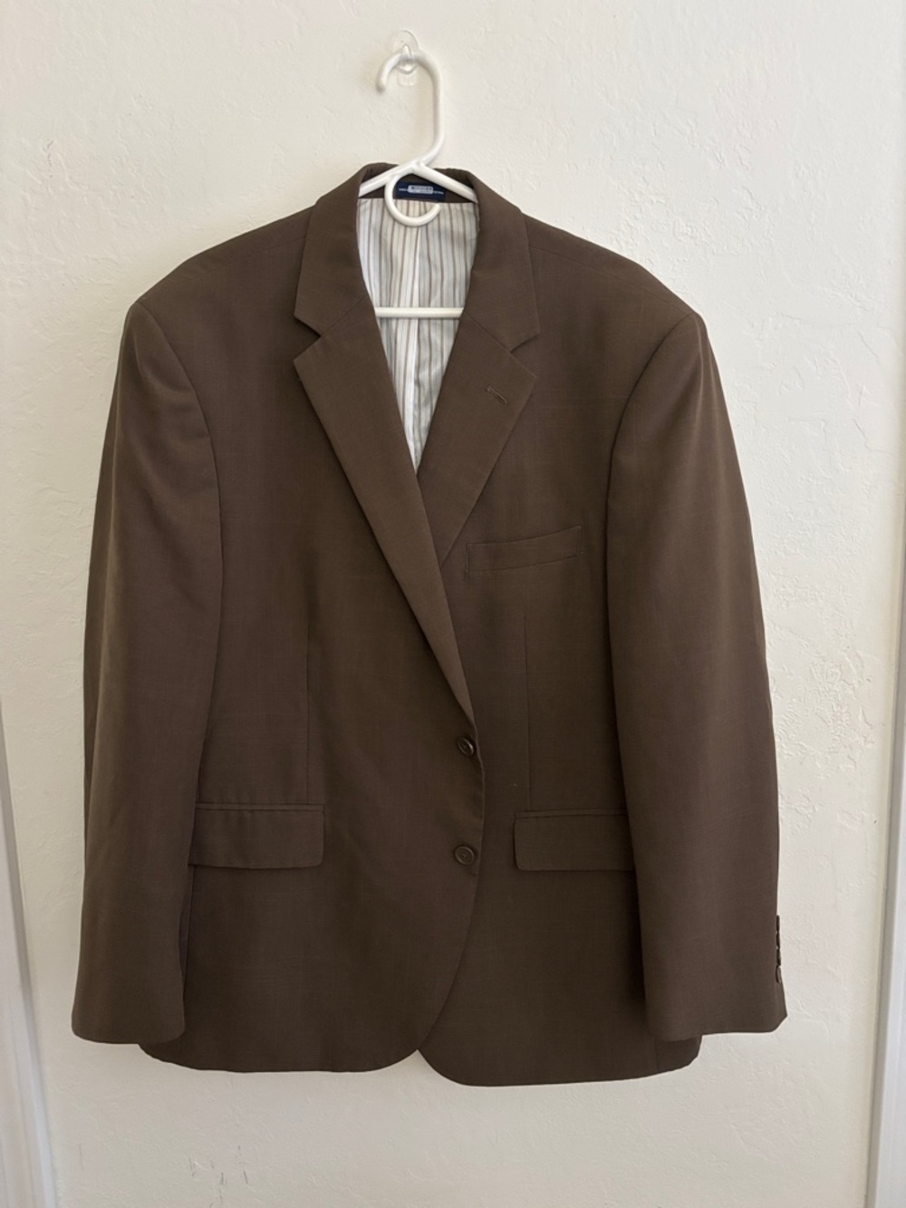 Stafford Brown Blazer 48R Men’s Sport Coat Classic 2 Button Business Casual